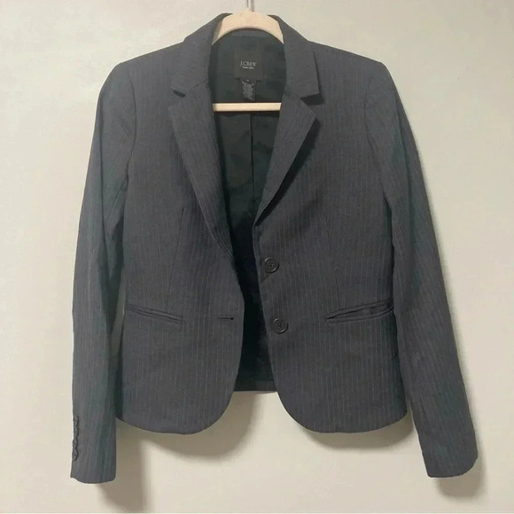 J. Crew 1035 120´s wool two piece suit two  button jacket and pants pinstripe - Picture 3 of 10